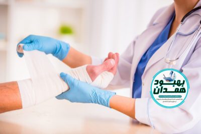 پانسمان زخم در همدان درمان زخم در منزل